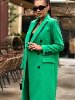 Płaszcz zielony typu dyplomatka