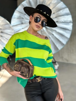 Wiosenny sweter w pasy