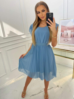 Sukienka szyfonowa niebieska