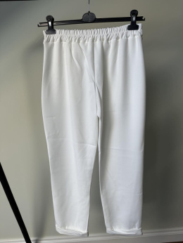 Spodnie cygaretki białe