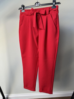 Spodnie cygaretki czerwone