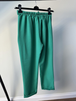 Spodnie cygaretki zielone