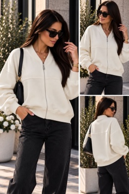 Bluza damska rozpinana – biała 1701
