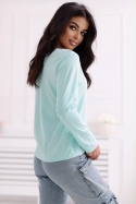Bluzka basic z guzikami – MINT FLOW 1619