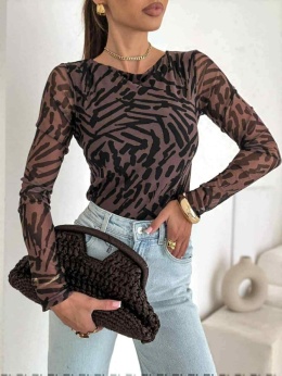 Bluzka z siateczki w zwierzęcy wzór 1578