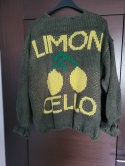 Sweter khaki „Limon Cello” – cytrynki 1601
