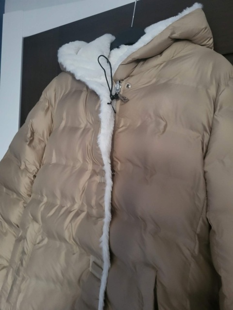 Kurtka dwustronna karmelowa z misiem 1605