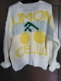 Sweter śmietankowy „Limon Cello” – cytrynki 1603