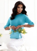 Sweter damski z krótkim rękawem – TURQUA 1612